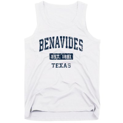 Benavides Texas Tx Vintage Sports Established Tank Top