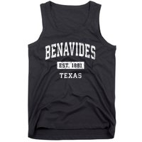 Benavides Texas Tx Vintage Sports Established Tank Top