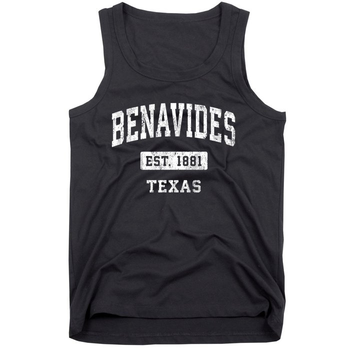 Benavides Texas Tx Vintage Sports Established Tank Top