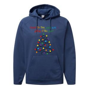 Besides The Tree Guess Who Is Getting Lit This Year Xmas Performance Fleece Hoodie