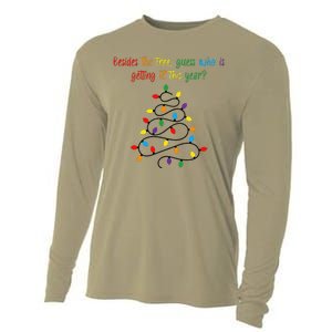 Besides The Tree Guess Who Is Getting Lit This Year Xmas Cooling Performance Long Sleeve Crew