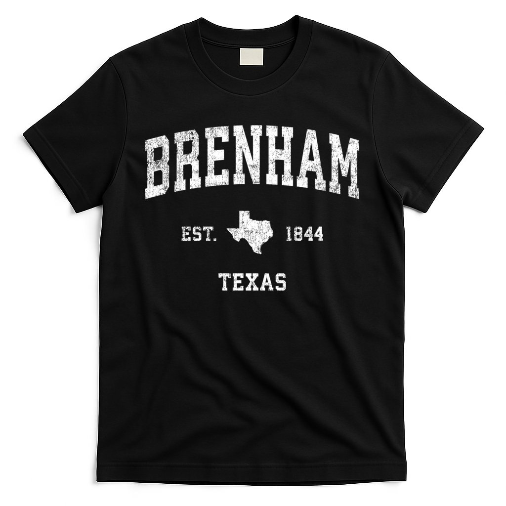 Brenham Texas Tx Vintage Athletic Sports T-Shirt