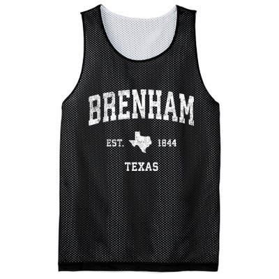 Brenham Texas Tx Vintage Athletic Sports Mesh Reversible Basketball Jersey Tank