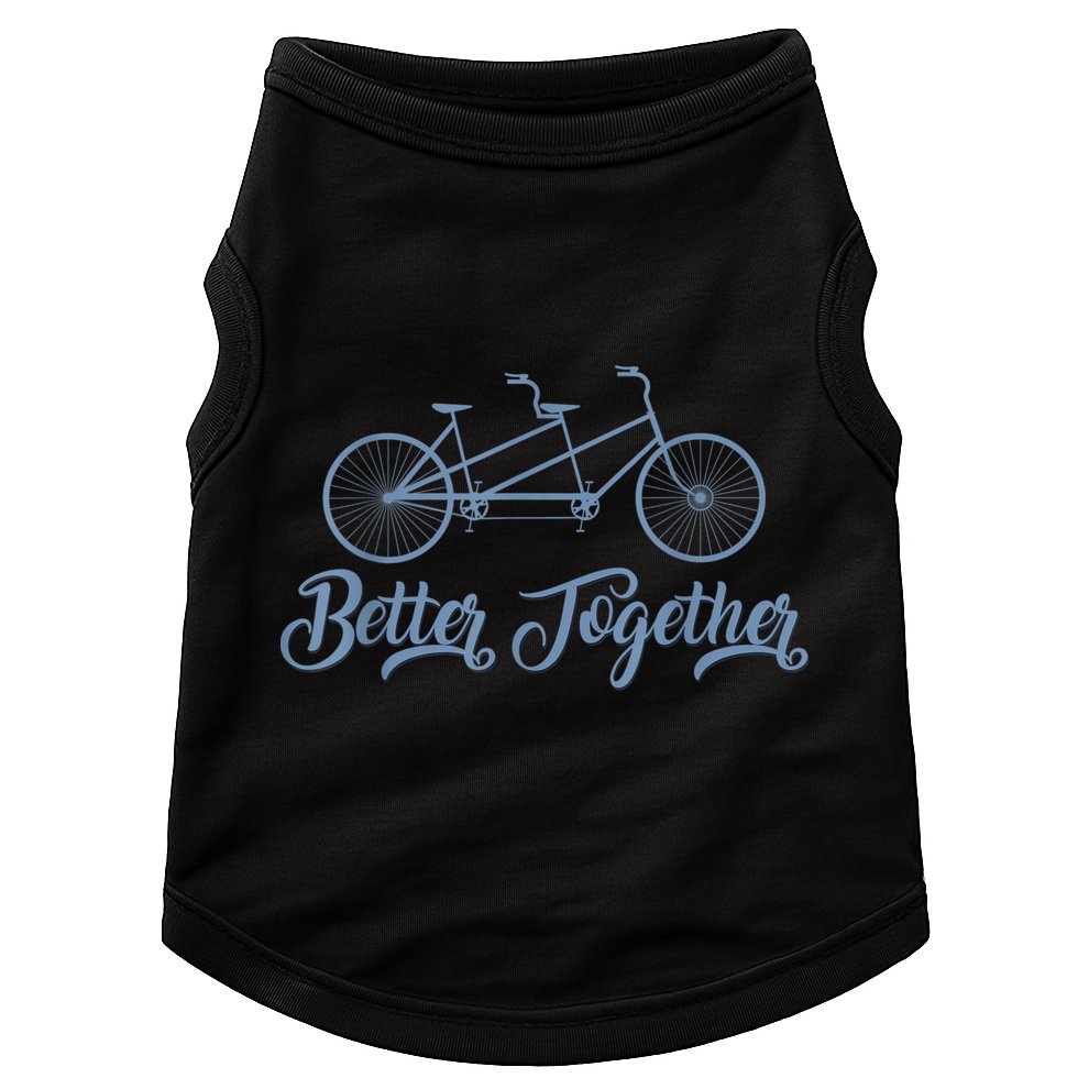 Better Together Tandem Bicycle Cyclist Bike Cycling Doggie Tank