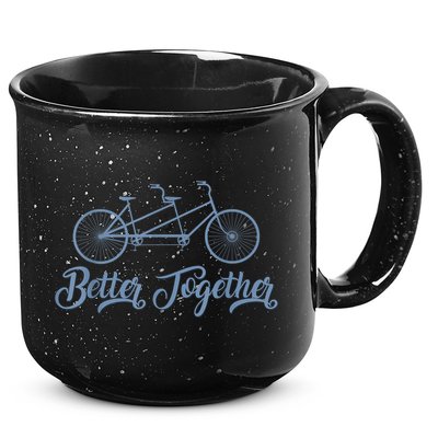 Better Together Tandem Bicycle Cyclist Bike Cycling 15oz Campfire Ceramic Mug