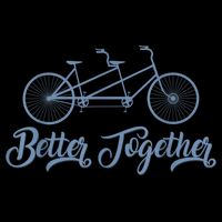 Better Together Tandem Bicycle Cyclist Bike Cycling Drawstring Bag