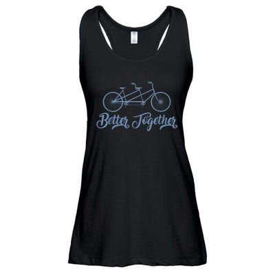 Better Together Tandem Bicycle Cyclist Bike Cycling Ladies Essential Flowy Tank