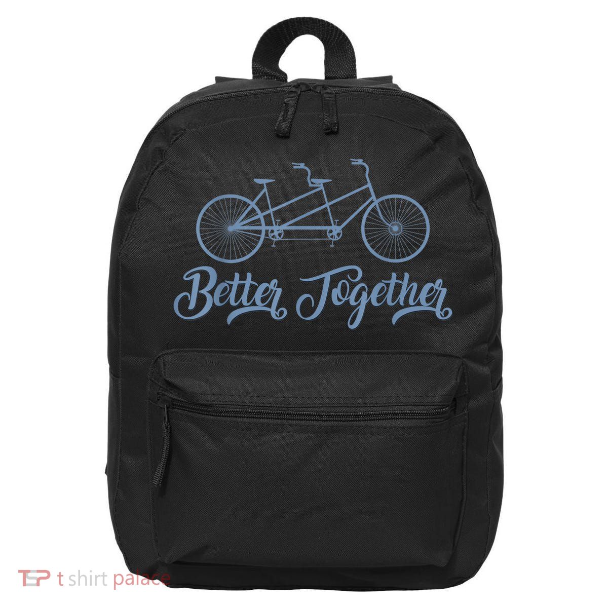 Better Together Tandem Bicycle Cyclist Bike Cycling 16 in Basic Backpack