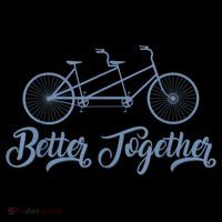 Better Together Tandem Bicycle Cyclist Bike Cycling 16 in Basic Backpack
