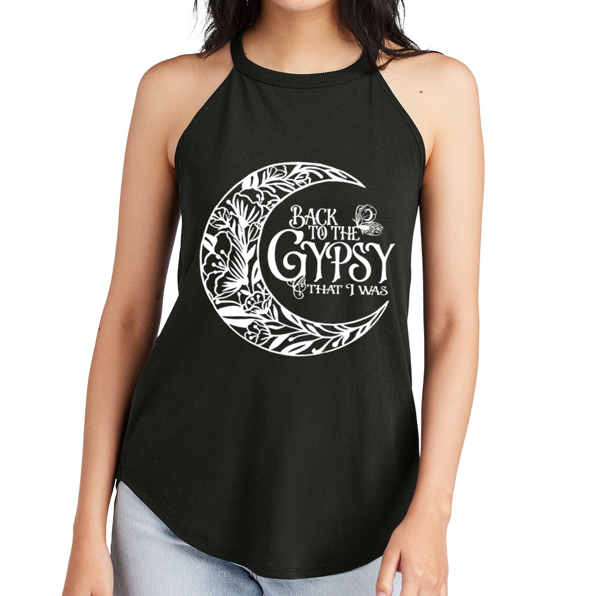 Back To The Gypsy That I Was Women's Perfect Tri Rocker Tank