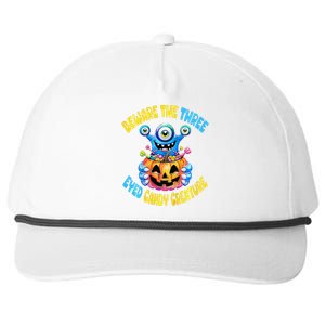 Beware The Three Eyed Candy Creature Cute Halloween Monster Snapback Five-Panel Rope Hat