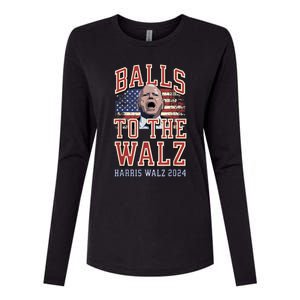 Balls To The Walz Tim Walz For Vp Walz And Harris Vote 47 Womens Cotton Relaxed Long Sleeve T-Shirt