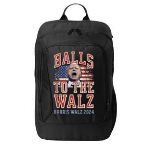 Balls To The Walz Tim Walz For Vp Walz And Harris Vote 47 City Backpack