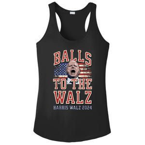 Balls To The Walz Tim Walz For Vp Walz And Harris Vote 47 Ladies PosiCharge Competitor Racerback Tank