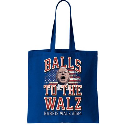 Balls To The Walz Tim Walz For Vp Walz And Harris Vote 47 Tote Bag