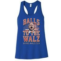 Balls To The Walz Tim Walz For Vp Walz And Harris Vote 47 Women's Racerback Tank