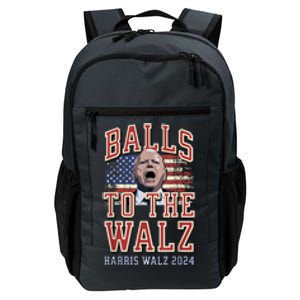 Balls To The Walz Tim Walz For Vp Walz And Harris Vote 47 Daily Commute Backpack