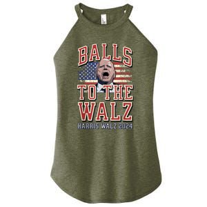 Balls To The Walz Tim Walz For Vp Walz And Harris Vote 47 Women's Perfect Tri Rocker Tank