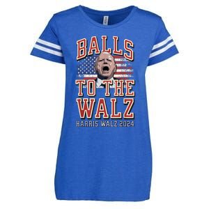 Balls To The Walz Tim Walz For Vp Walz And Harris Vote 47 Enza Ladies Jersey Football T-Shirt