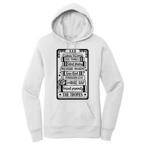 Book Tropes Tarot Card Romance Smut Book Svg Enemies To Lovers Women's Pullover Hoodie