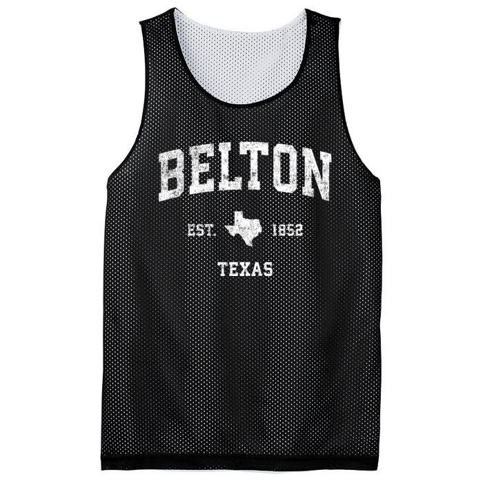 Belton Texas Tx Vintage Sports Mesh Reversible Basketball Jersey Tank