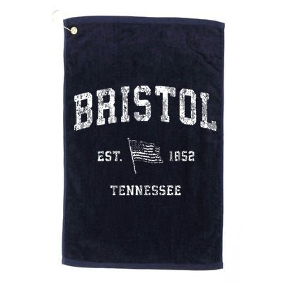 Bristol Tennessee Tn Vintage Us Flag Sports Golf Towel
