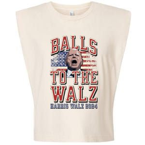 Balls To The Walz Tim Walz For Vp Walz And Harris Vote 47 Garment-Dyed Women's Muscle Tee