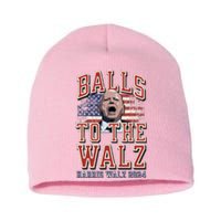 Balls To The Walz Tim Walz For Vp Walz And Harris Vote 47 Short Acrylic Beanie