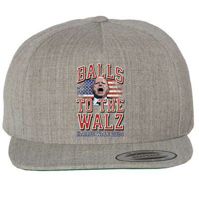 Balls To The Walz Tim Walz For Vp Walz And Harris Vote 47 Wool Snapback Cap