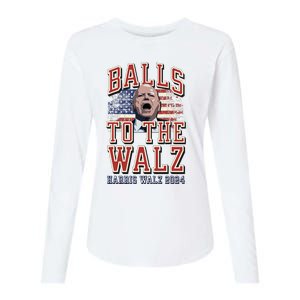 Balls To The Walz Tim Walz For Vp Walz And Harris Vote 47 Womens Cotton Relaxed Long Sleeve T-Shirt