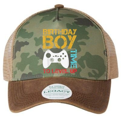 Birthday Time To Level Up Video Gamer Legacy Tie Dye Trucker Hat