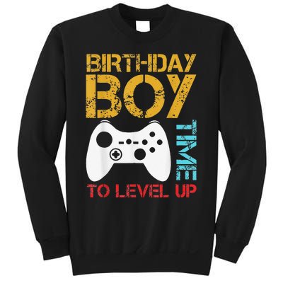 Birthday Time To Level Up Video Gamer Sweatshirt