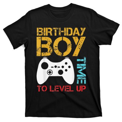 Birthday Time To Level Up Video Gamer T-Shirt