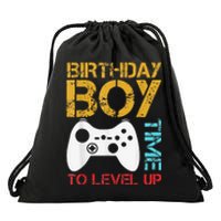 Birthday Time To Level Up Video Gamer Drawstring Bag