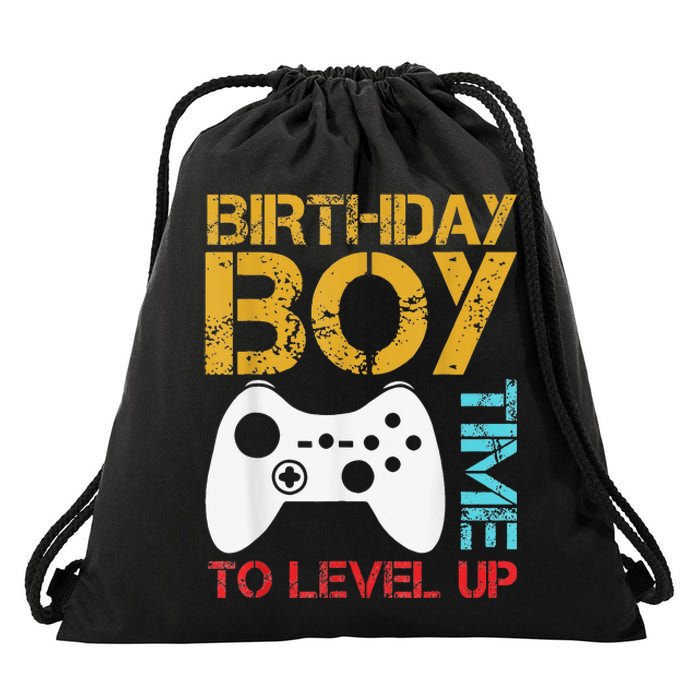 Birthday Time To Level Up Video Gamer Drawstring Bag