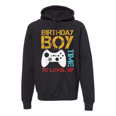 Birthday Time To Level Up Video Gamer Premium Hoodie