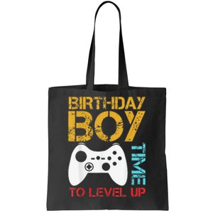 Birthday Time To Level Up Video Gamer Tote Bag