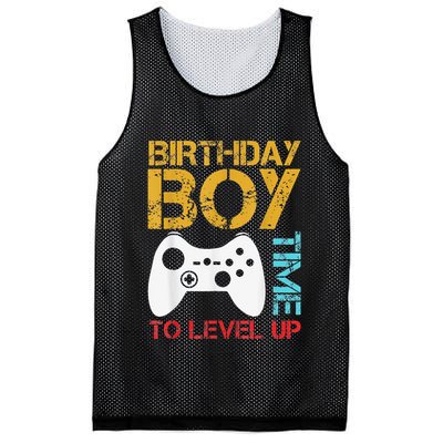 Birthday Time To Level Up Video Gamer Mesh Reversible Basketball Jersey Tank
