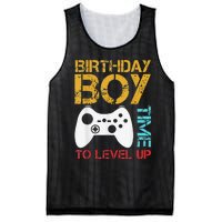 Birthday Time To Level Up Video Gamer Mesh Reversible Basketball Jersey Tank