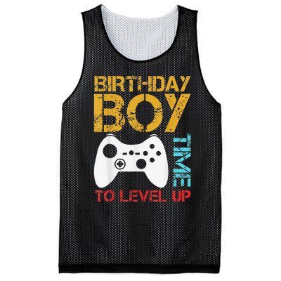 Birthday Time To Level Up Video Gamer Mesh Reversible Basketball Jersey Tank