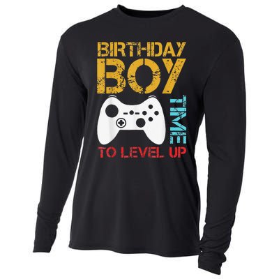 Birthday Time To Level Up Video Gamer Cooling Performance Long Sleeve Crew