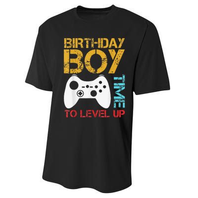 Birthday Time To Level Up Video Gamer Performance Sprint T-Shirt