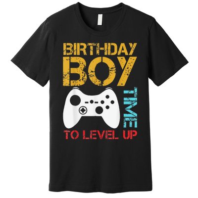 Birthday Time To Level Up Video Gamer Premium T-Shirt