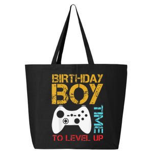 Birthday Time To Level Up Video Gamer 25L Jumbo Tote