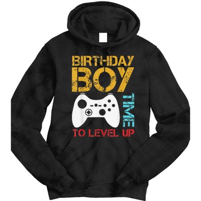 Birthday Time To Level Up Video Gamer Tie Dye Hoodie