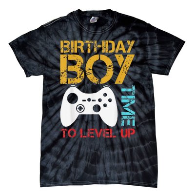 Birthday Time To Level Up Video Gamer Tie-Dye T-Shirt