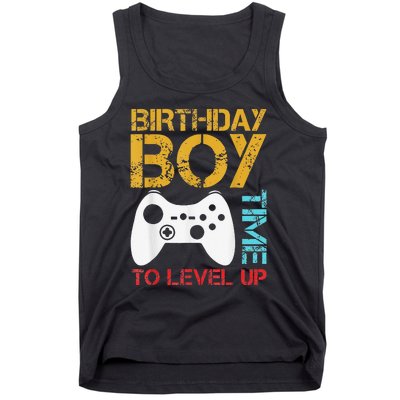 Birthday Time To Level Up Video Gamer Tank Top