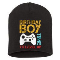 Birthday Time To Level Up Video Gamer Short Acrylic Beanie