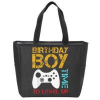 Birthday Time To Level Up Video Gamer Zip Tote Bag