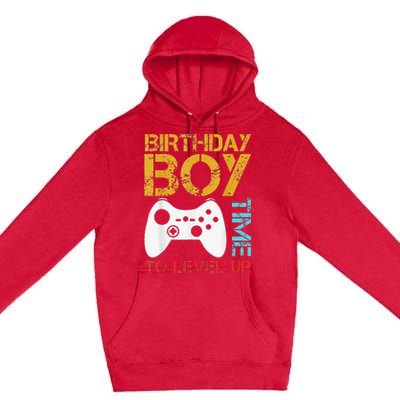 Birthday Time To Level Up Video Gamer Premium Pullover Hoodie